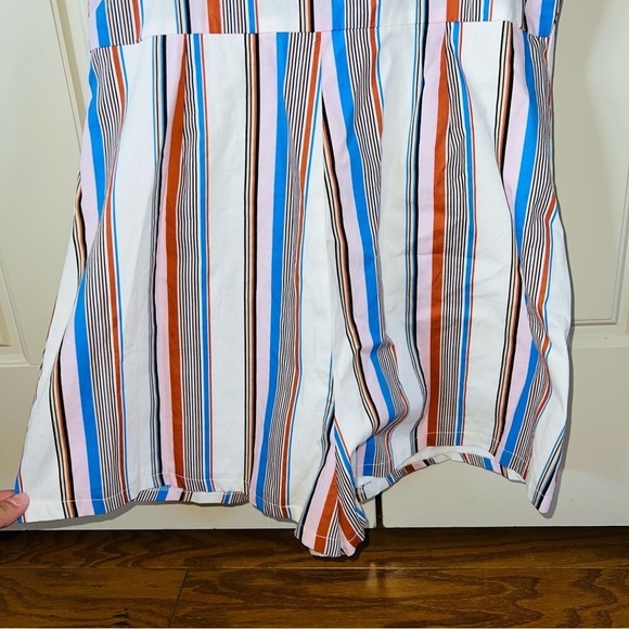 NWT Lush Multicolor Striped Shorts Romper Size Large - Picture 9 of 15